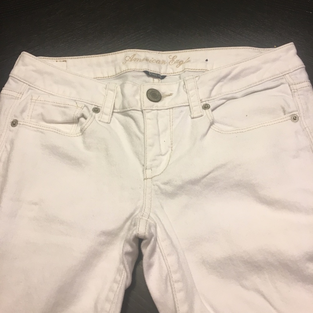American Eagle White Jeans size 4